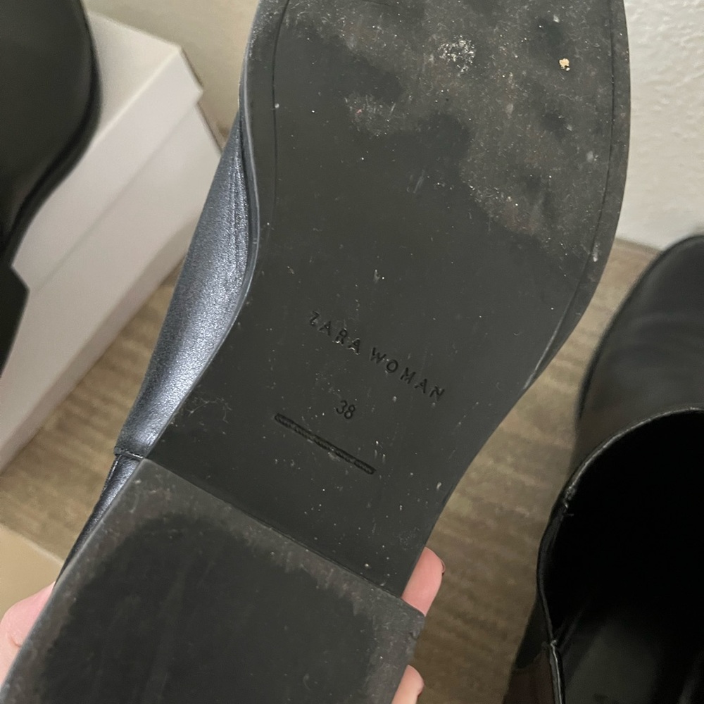 Zara leather Chelsea boots - Picture 6 of 7